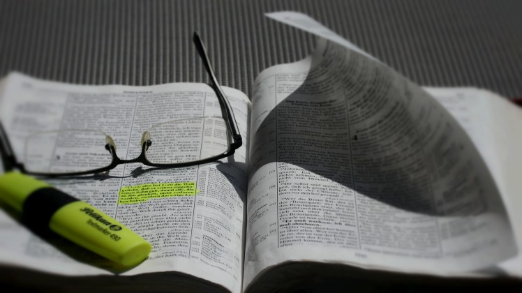 bible open studying